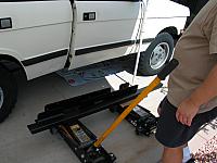 New slider on jacks ready to be fitted.
