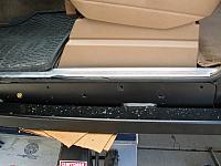 The holes are drilled ready for the bolts